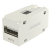 Módulo Acoplador / USB 2.0 / Hembra a Hembra / Tipo Mini-Com / Blanco Mate / 1 Espacio