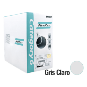 Bobina UTP Cat 6 / 305m (1000ft) / 24 AWG Cobre / CMR Riser / 250 MHz / 4 Pares / Gris Claro