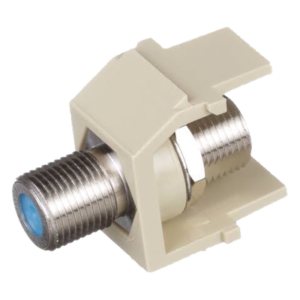 Módulo Acoplador Coaxial Tipo F / Keystone / 75 Ohms / 3.0 GHz / 1.17' x 0.86' x 0.66'
