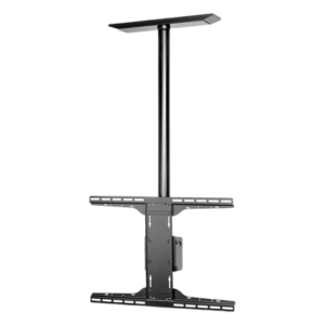 Soporte de Techo Universal / Pantallas 32" a 90" / Carga 68.2 kg (150 lb) / Patrón 600 x 400 mm / Columna 91.4 cm (36") / Inclinación -5° a 20° / Giro 360°