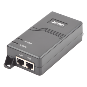 Inyector PoE / IEEE 802.3at/af / Gigabit / 30 W / 50-54 VDC / 100-240 VAC / 0 a 50 °C