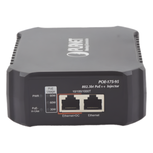 Inyector PoE / 802.3bt 95W / Gigabit / Fuente interna / Alcance 100m (328 pies)