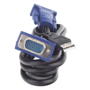 Cable USB KVM / 1.8 m (5.91 pies) / VGA + USB Tipo A / Blindaje Coaxial / Calibre 28 AWG