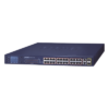 Switch PoE No Administrable / 24 Puertos 10/100 Mbps / 2 Puertos Combo Gigabit TP/SFP / PoE 802.3af/at 300 W / Alcance Extendido 250 m (820.2 ft) / Pantalla LCD