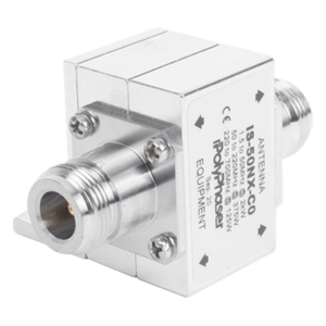Protector Coaxial RF / 1.5-700 MHz / 50 Ω / 2 kW / Conectores N Hembra / Ceja Lateral / Flange