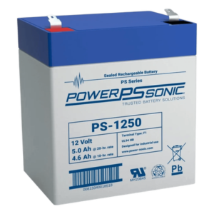 Batería de Respaldo AGM/VRLA / 12V / 5.0 Ah / Terminales F1 / Vida Útil 5 Años / Caja ABS Resistente