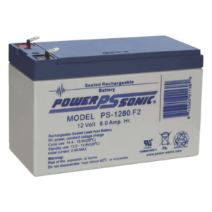 Batería de Respaldo AGM/VRLA / 12V / 8Ah / Terminales F2 / 5 Años Vida Útil / UL Certificada