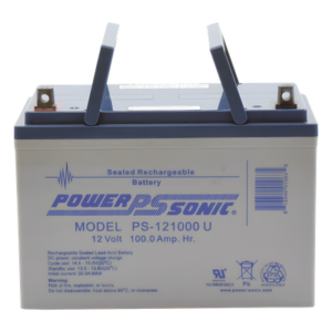 Batería de Respaldo AGM/VRLA / 12V 100Ah / Terminales U / Vida Útil 10-12 Años / Caja ABS Resistente