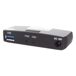 Lector Externo de Disco Duro / USB 3.0 200 Mbps / USB 2.0 40 Mbps / Aluminio / -10°C a 70°C / 12VDC 1A