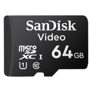 Memoria microSD / 64GB / Alta Resistencia / Videovigilancia / Clase 10 / -25°C a 85°C / 32 TBW