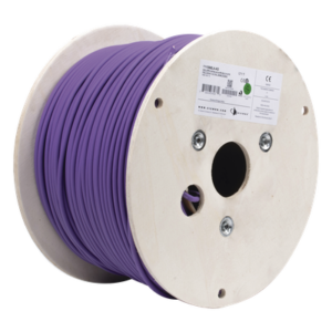 Bobina de Cable Blindado F/UTP / Cat6A / 4 Pares / 10GBase-T / LS0H / 305 m (1000 pies) / Violeta