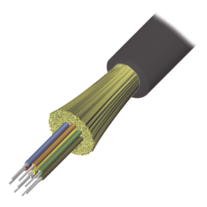 Cable de Fibra Óptica / 6 Hilos / Interior-Exterior / Tight Buffer / No Conductiva / LS0H / OM4 50/125 / 1 Metro (3.28 Pies)