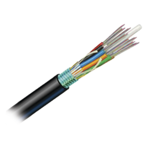 Cable de Fibra Óptica OSP / 6 Hilos / OM3 50/125 Optimizada / Armada con Gel / HDPE / 1 Metro (3.28 Pies)