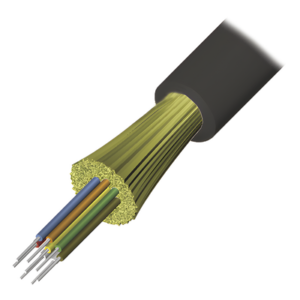 Cable de Fibra Óptica / 4 Hilos / Monomodo OS2 / Tight Buffer 900μm / Plenum OFNP / Interior-Exterior / 1 Metro (3.28 Pies)