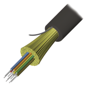Cable de Fibra Óptica / 6 Hilos / Interior-Exterior / Tight Buffer / Dieléctrico / Plenum OFNP / Monomodo OS2 / 1 m (3.28 ft)