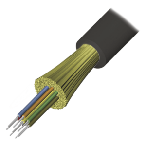 Cable de Fibra Óptica / 12 Hilos / OM4 50/125 / Tight Buffer / Dieléctrico Plenum / Interior-Exterior / 1 Metro (3.28 Pies)