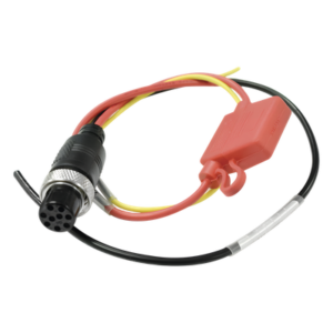 Cable de Alimentación para DVR Móvil / Entrada 12-24V DC / Conector Aviación YL16-9 Macho / Longitud 1.5 m (4.9 ft) / Doble Aislamiento / Resistente a Vibraciones