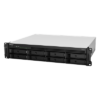 Servidor NAS Rack / 8 Bahías Expandible a 12 / CPU AMD Ryzen V1500B / 4 GB DDR4 ECC Hasta 32 GB / 10/25GbE SFP28 / Lectura 2,315 MB/s / Escritura 1,147 MB/s