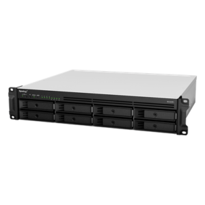Servidor NAS Rack / 8 Bahías Expandible a 12 / CPU AMD Ryzen V1500B / 4 GB DDR4 ECC Hasta 32 GB / 10/25GbE SFP28 / Lectura 2,315 MB/s / Escritura 1,147 MB/s