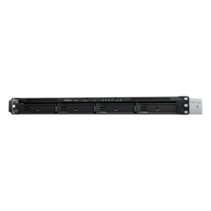 NAS Rack / 4 Bahías / 1U / AMD Ryzen R1600 / 2 GB DDR4 ECC / 570 MB/s Lectura / 530 MB/s Escritura / Dual 1GbE / Actualización 10GbE