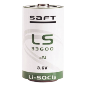 Batería de Litio Industrial / Tamaño D / 3.6 V / 17 Ah / 61.2 Wh / Pulso 400 mA / Hermética Vidrio-Cristal