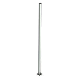 Poste Tubular de Acero Galvanizado / 6 m (19.7 ft) de Altura / Carga Máxima 20 kg / Base 30 x 30 cm / Cédula 30