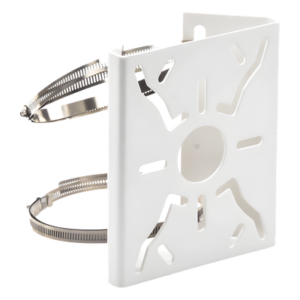 Soporte Universal para Poste / Acero Resistente a la Intemperie / Carga 10 kg / Dimensiones Compactas 200x155x72 mm / Interior/Exterior