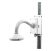 Montaje Universal de Pared / Cuello de Ganso Anti-Retorno / Caja de Conexiones Exterior / Carga 4.5 kg / Aluminio Blanco