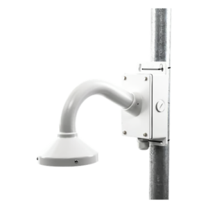 Montaje Universal de Pared / Cuello de Ganso Anti-Retorno / Caja de Conexiones Exterior / Carga 4.5 kg / Aluminio Blanco