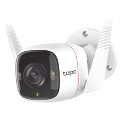 Cámara Bala IP / 4 Megapixel 2K QHD / Wi-Fi 2.4 GHz / Ethernet 10/100 Mbps / IR 30 m (98.4 ft) / Starlight Color / IP66 / Audio Bidireccional / Micro SD 256 GB