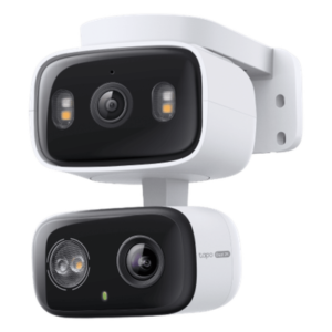 Cámara IP Dual PTZ / Dual Lente 2K+2K / 3 Megapixel cada lente / Seguimiento Sincronizado / Visión Nocturna a Color / IP65 / Audio Bidireccional
