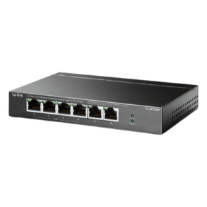 Switch PoE no administrable / 6 puertos 10/100 Mbps / 4 puertos PoE 802.3af/at / Presupuesto 67 W / Extensor hasta 250 m (820 ft) / Prioridad video