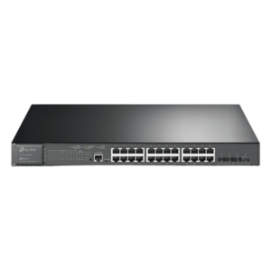 Switch PoE+ Administrable L2+ / 24 Puertos Gigabit PoE+ / 4 Puertos SFP+ 10G / Presupuesto PoE 384W / Rendimiento 128 Gbps / Montaje en Rack