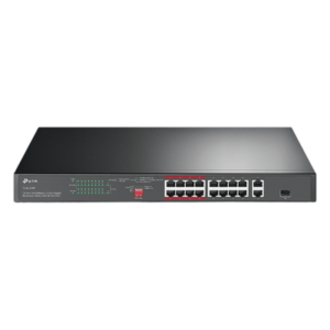Switch PoE+ No Administrable / 16 Puertos 10/100 Mbps / 2 Puertos Gigabit RJ45 / 1 Puerto SFP / PoE Extendido 250 m (820.2 ft) / 150 W / Aislamiento de Tráfico