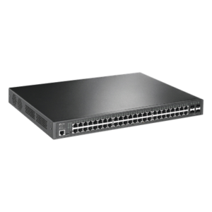 Switch PoE+ L2+ / 48 Puertos Gigabit / 4 SFP 1G / Presupuesto PoE 384W / Rendimiento 104 Gbps / Montaje en Rack