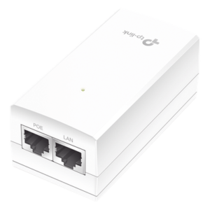Inyector PoE Pasivo / 24V 12W / 2 puertos Gigabit / Montaje en pared / Plug and Play