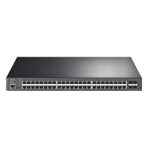 Switch L2+ PoE+ / 48 Puertos Gigabit PoE+ / 4 Puertos SFP+ 10G / Presupuesto PoE 500W / Rendimiento 176 Gbps / Montaje en Rack