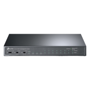 Switch PoE+ No Administrable de Escritorio / 11 Puertos / 8x PoE+ 10/100 Mbps / 2x Gigabit / 1x SFP / Presupuesto 124 W / Alcance Extendido 250 m / 0.56 x 0.32 x 0.09 ft