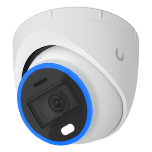 Cámara IP Turret / 4K 8 Megapixel / Ángulo Ultra-Ancho 109.9° / IR 40 m (131.2 ft) / AI Reconocimiento Facial y de Matrículas / LED Visión Nocturna a Color / Audio Bidireccional / IP66 IK08 / PoE+