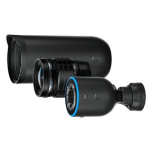 Cámara IP AI DSLR / 4K 8MP a 30 fps / Sensor CMOS 4/3" 10MP / Lente Fijo Gran Angular 17 mm / PoE+ / IPX5 / Audio Bidireccional