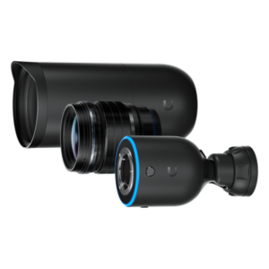 Cámara IP AI DSLR / 4K 8MP 30 fps / Sensor 4/3' 10MP / Lente 45 mm / Ángulo 21.6° / PoE+ 17.77 W / IPX5