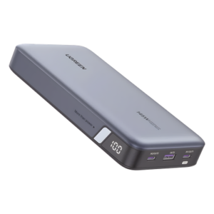 Power Bank / 25000mAh / 145W Max. / 3 Puertos USB / PD 3.0 / QC 3.0 / Pantalla Inteligente / Carcasa Ignífuga