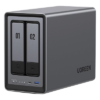 NAS 2 Bahías / Intel N100 4 Núcleos / DDR5 8 GB / SATA 48 TB / M.2 NVMe 16 TB / Ethernet 2.5G / HDMI 4K