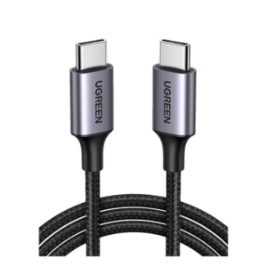 Cable USB-C a USB-C / 2 Metros (6.56 Pies) / 60W PD3.0 / 480 Mbps / Nylon Trenzado / Aluminio