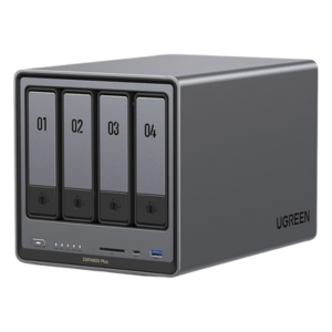NAS 4 Bahías / Intel Pentium Gold 8505 5 Núcleos / 10GbE + 2.5GbE / DDR5 8GB Expandible a 64GB / PCIe 4.0 M.2 NVMe / USB 3.2 Gen 2 / HDMI 4K