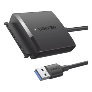 Adaptador USB 3.0 a SATA III / 5 Gbps / UASP y TRIM / HDD y SSD 2.5" y 3.5" / Hasta 12 TB / Cable 50 cm