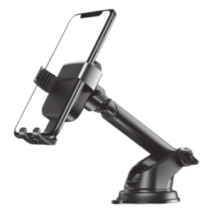 Soporte de Celular para Automóvil / Ventosa con Succión Fuerte / Rotación 360° / Brazo Telescópico Ajustable / Compatible 4.7'' a 7'' / Sujeción por Gravedad