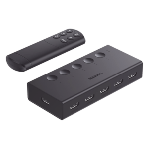 Conmutador HDMI / 5 Entradas 1 Salida / 4K@60Hz / HDMI 2.0 / 18Gbps / IR 10m (32.81 pies) / USB-C