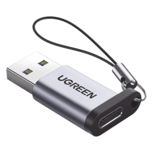 Adaptador USB-A a USB-C / USB 3.0 / 5 Gbps / Carga 3A / Aleación de Aluminio / Compacto