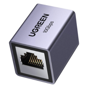 Acoplador Ethernet RJ45 / 10Gbps / Blindado STP / Cat8-Cat5 / 100m (328 ft) / Aleación de Aluminio